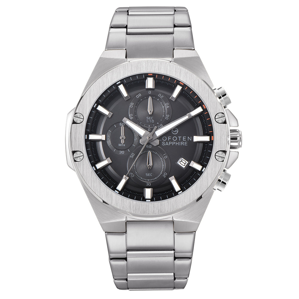 Id6526 Jam Tangan Pria LOFOTEN 6526 Analog Stainless Sapphire – Time Kingdom