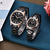 Jam Tangan Couple LOFOTEN F-8113M/L Analog Kaca Sapphire All Stainless Steel