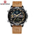 NAVIFORCE Jam Tangan Analog-Digital Pria NF-9146ML Genuine Leather Strap